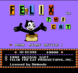Felix the Cat Title Screen